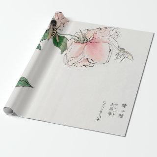 JAPANESE ROSE AND BEE CUSTOMIZABLE