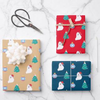 Japanese Spitz Dog's Cute Christmas  Sheets