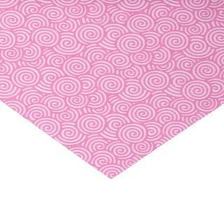 Japanese swirl pattern - soft peppermint pink tissue paper