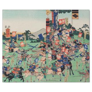 JAPANESE WOODBLOCK PRINT OF BATTLE