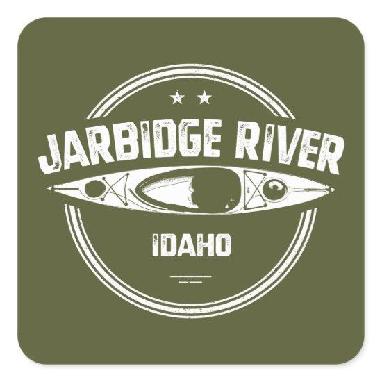 Jarbidge River Idaho Kayaking Square Sticker