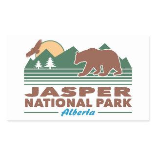 Jasper National Park Bear Rectangular Sticker