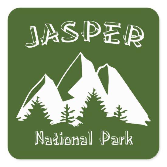 Jasper National Park Square Sticker