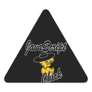 JavaScript Chick #4 Triangle Sticker
