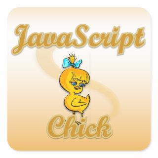 JavaScript Chick Square Sticker
