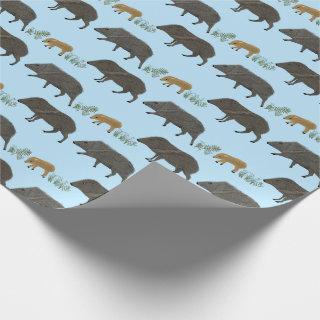 Javelina Family Portrait Desert Animals Pattern