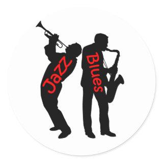 Jazz and Blues Classic Round Sticker