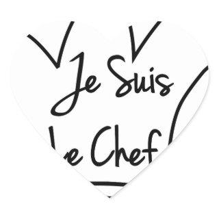 Je Suis Le Chef Heart Sticker