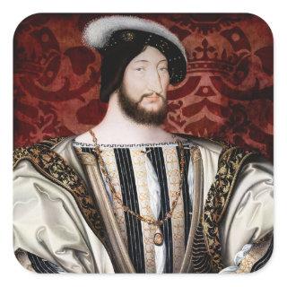 Jean Clouet - Francois I, King of France Square Sticker