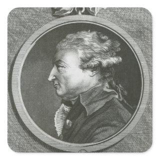 Jean Denis Antoine  architect Square Sticker