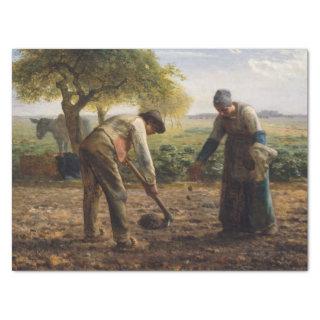 Jean-Francois Millet - Potato Planters Tissue Paper