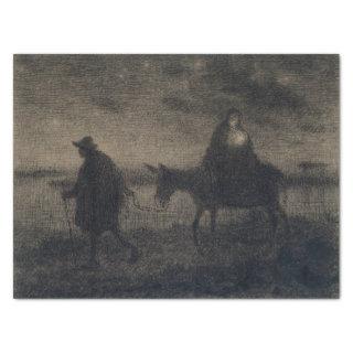 Jean-Francois Millet - The Flight Into Egypt Tissue Paper