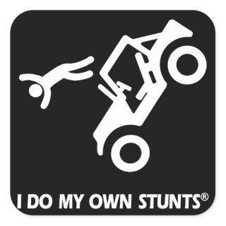 Jeep My Own Stunts Square Sticker