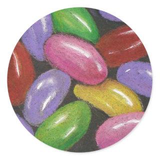 JELLY BEANS CLASSIC ROUND STICKER