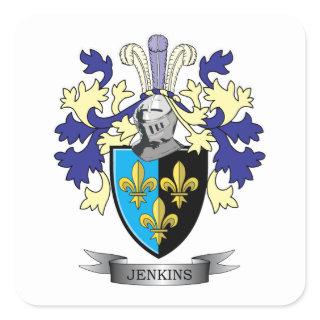 Jenkins Coat of Arms Square Sticker