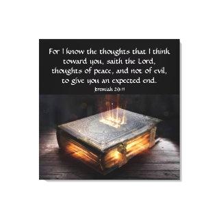 Jeremiah 29:11 canvas print