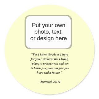 JEREMIAH 29:11 CLASSIC ROUND STICKER