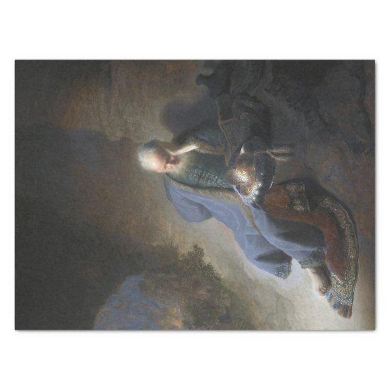 Jeremiah Lamenting on Fall of Jerusalem, Rembrandt Tissue Paper