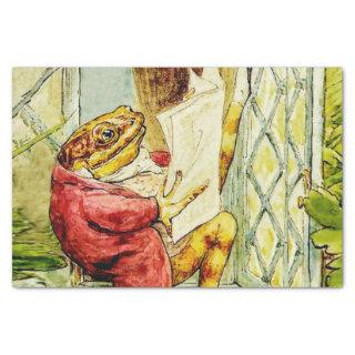 “Jeremy Fisher Reads the News” by Beatrix Potter Tissue Paper