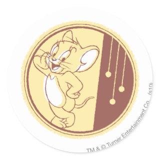 Jerry In Circle Classic Round Sticker