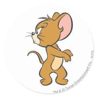 Jerry Looking Back Annoyed Classic Round Sticker