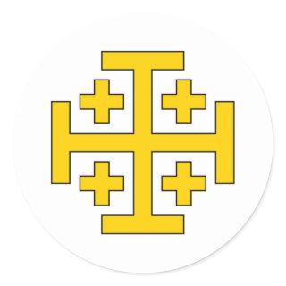 Jerusalem cross sticker