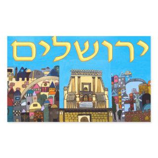 Jerusalem Rectangular Sticker