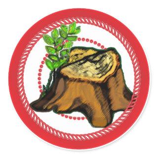 Jesse Tree Stump Sticker