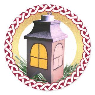 Jesse Tree Watchman Lantern Day 16 Ornament Classic Round Sticker