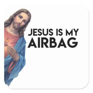 Jesuis is my Airbag Square Sticker