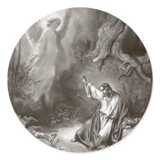 Jesus Agony In The Garden Religious  Classic Round Sticker