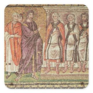Jesus before Caiphus Square Sticker