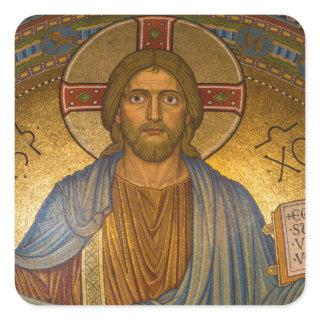 Jesus Christ - Beautiful Christian Artwork Square Sticker