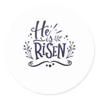 Jesus Christ Resurrection God Christian Classic Round Sticker