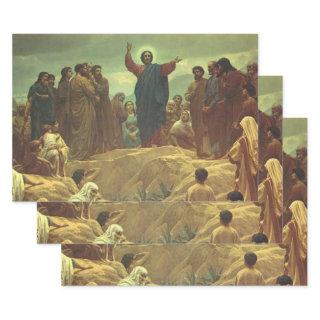 Jesus Christ Sermon on the Mount, Vintage Religion  Sheets
