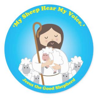 Jesus the Good Shepherd Classic Round Sticker