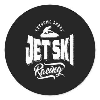 Jet Ski Rider Watersport Watercraft T-Shirt Classic Round Sticker