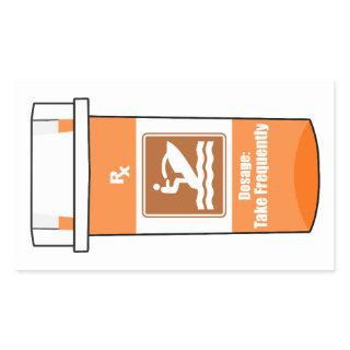 Jet Skiing Is My Drug Rectangular Sticker