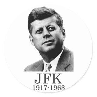 JFK - John F. Kennedy Classic Round Sticker