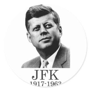 JFK - John F. Kennedy Classic Round Sticker