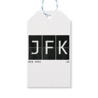 JFK New York Retro Airport Code Design World Trave Gift Tags