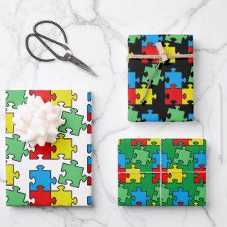 Jigsaw Puzzle Pieces Design  Sheets