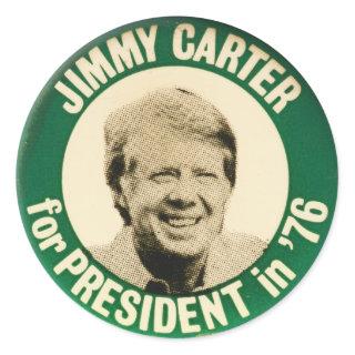Jimmy Carter for President 1976 Classic Round Sticker
