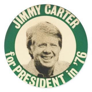 Jimmy Carter for President 1976 Classic Round Sticker