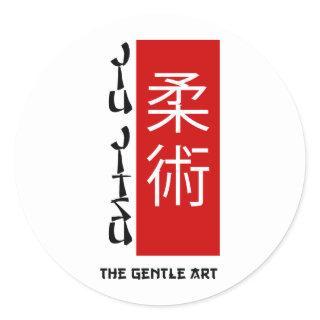 Jiu Jitsu - The Gentle Art Classic Round Sticker