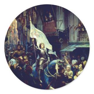 Joan of Arc enters Orléans Classic Round Sticker