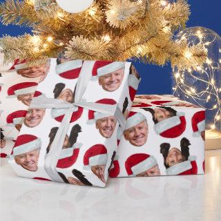 Joe and Kamala with a Santa Hat Funny Christmas