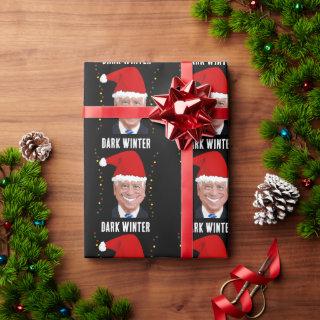 JOE BIDEN DARK WINTER FUNNY CHRISTMAS WRAPPING PAP