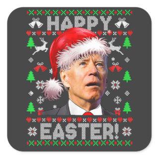 Joe Biden Happy Easter Chrismas | Anti Joe Biden   Square Sticker