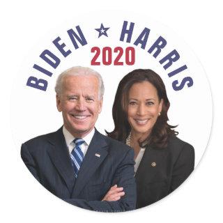 Joe Biden Kamala Harris 2020 President Vice Photos Classic Round Sticker